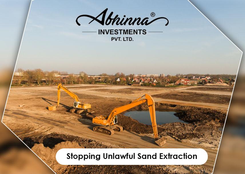 illegal sand extraction